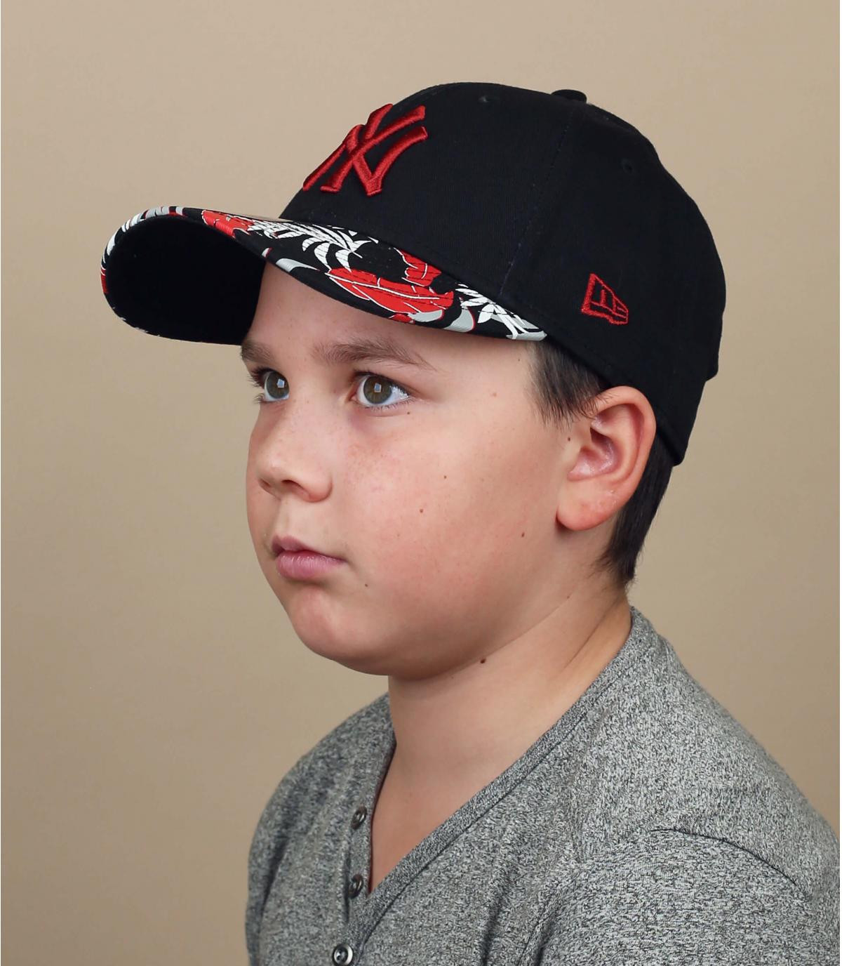  Casquette Kids Floral NY 940 black